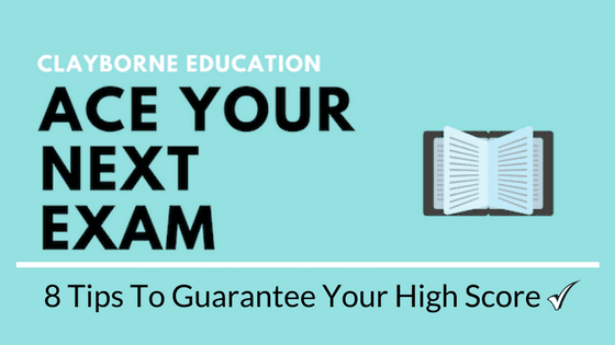 8 Tips to Ace Your Next Test!